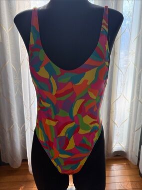 RELLECIGA Multicolor Tropical Print One-Piece Swimsuit